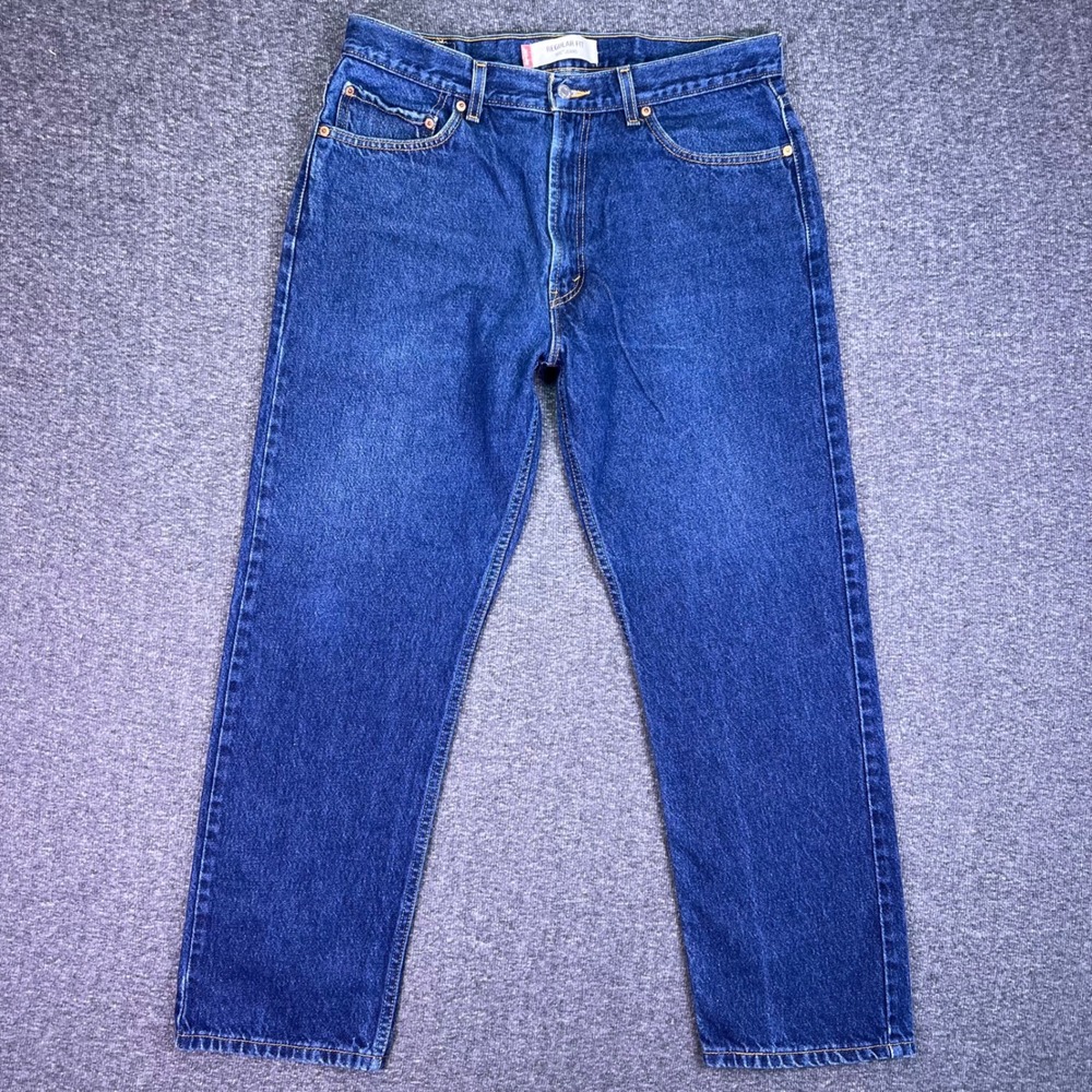 VTG 00s Levis 505 Jeans Mens 36x30 Blue Straight Regular Fit Casual‎ 100% Cotton